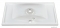 MARMY - CARMEN - Mosdó, mosdókagyló - Fényes fehér öntött márvány 90x46 - Szögletes - Pultba süllyeszthető, bútorra szerelhető