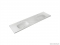 MARMY - CAVALLI - Dupla mosdó - Fényes fehér öntött márvány 200x52 - Matt fehér - Pultba süllyeszthető, bútorra szerelhető