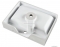 MARMY - BARBARA - Mosdó, mosdókagyló - Fényes fehér öntött márvány 60x45 - Szögletes, kerekített - Pultra, bútorra, falra szerelhető