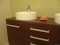 MARMY - SABINA - Mosdótál, mosdó - Fényes fehér öntött márvány D43x11 - Kerek - Bútorra, pultra ültethető