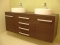 MARMY - SABINA - Mosdótál, mosdó - Fényes fehér öntött márvány D43x11 - Kerek - Bútorra, pultra ültethető