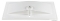 MARMY - LISETTE PLUS - Mosdó, mosdókagyló - Fényes fehér öntött márvány 120x51 - 1 csaplyukas - Pultba süllyeszthető, bútorra szerelhető