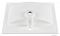 MARMY - LISETTE PLUS - Mosdó, mosdókagyló - Fényes fehér öntött márvány 70x51 - Szögletes - Pultba süllyeszthető, bútorra szerelhető