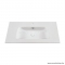 MARMY - BROOKE - Mosdó, mosdókagyló - Fényes fehér öntött márvány 90x46 - Szögletes - Pultba süllyeszthető, bútorra szerelhető