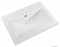 MARMY - CALABRIA - Mosdó, mosdókagyló - Fényes fehér öntött márvány 70x51 - Szögletes - Pultba süllyeszthető, bútorra szerelhető