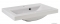 MARMY - CALABRIA ECO - Mosdó, mosdókagyló - Fényes fehér öntött márvány 60x40 - Szögletes - Pultba süllyeszthető, bútorra szerelhető