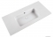 MARMY - CALVIN - Mosdó, mosdókagyló - Fényes fehér öntött márvány 105x51 - Szögletes, 1 csaplyukas - Pultba süllyeszthető, bútorra szerelhető