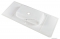 MARMY - CALVIN - Mosdó, mosdókagyló - Fényes fehér öntött márvány 120x51 - Szögletes, 1 csaplyukas - Pultba süllyeszthető, bútorra szerelhető