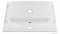 MARMY - CALVIN - Mosdó, mosdókagyló - Fényes fehér öntött márvány 70x51 - Szögletes - Pultba süllyeszthető, bútorra szerelhető