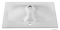 MARMY - CRYSTAL - Mosdó, mosdókagyló - Fényes fehér öntött márvány 70x46 - Szögletes - Pultba süllyeszthető, bútorra szerelhető