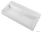MARMY - BELLAGIO - Mosdó, mosdókagyló - Fényes fehér öntött márvány - 90x46 - Szögletes - Bútorra, pultra ültethető