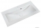 MARMY - LISETTE - Mosdó, mosdókagyló - Fényes fehér öntött márvány 90x45 - Szögletes - Pultba süllyeszthető, bútorra szerelhető