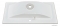 MARMY - LISETTE - Mosdó, mosdókagyló - Fényes fehér öntött márvány 90x45 - Szögletes - Pultba süllyeszthető, bútorra szerelhető