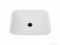 MARMY - REBECCA - Mosdó, mosdókagyló - Fényes fehér öntött márvány 50x40 - Lekerekített - Bútorra, pultra ültethető