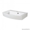 MARMY - MELINDA - Mosdó, mosdókagyló - Fényes fehér öntött márvány 60x45 - Íves - Falra, pultba, bútorba szerelhető