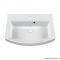 MARMY - MELINDA - Mosdó, mosdókagyló - Fényes fehér öntött márvány 60x45 - Íves - Falra, pultba, bútorba szerelhető