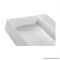 MARMY - BELLAGIO SLIM - Mosdó, mosdókagyló - Fényes fehér öntött márvány 60x45 - Szögletes - Pultra, bútorra, falra szerelhető
