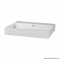 MARMY - BELLAGIO SLIM - Mosdó, mosdókagyló - Fényes fehér öntött márvány 60x45 - Szögletes - Pultra, bútorra, falra szerelhető