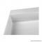 MARMY - BELLAGIO SLIM - Mosdó, mosdókagyló - Fényes fehér öntött márvány 80x46 - Szögletes - Falra, pultra, bútorra építhető