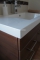 MARMY - IMOLA - Mosdó, mosdókagyló - Fényes fehér öntött márvány 90x50 - Szögletes - Pultba süllyeszthető, bútorra szerelhető