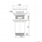 AREZZO DESIGN - Click-Clack mosdó lefolyó (túlfolyós) – Króm (AR-726)