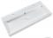 MARMY - SAVONA – Mosdó, mosdókagyló - Fényes fehér öntött márvány 100x45 - Szögletes - 1 csaplyukas - Bútorra, pultra ültethető