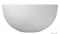 MARMY - BALI - Mosdó, mosdótál - Fényes fehér öntött márvány D45x22 cm - Pultra, bútorra ültethető