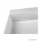 MARMY - BELLAGIO SLIM D - Mosdó, mosdókagyló - Fényes fehér öntött márvány 120x46 - Falra, pultra, bútorra építhető