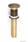 LAGOON - X007BR Click-clack lefolyó, túlfolyó nélkül, bronz színű, kicsi, kerek