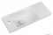 MARMY - KAREN PLUS - Mosdó, kis kézmosó - Matt fehér öntött márvány 55x22 cm - Pultba, bútorba süllyeszthető, falra szerelhető