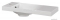 MARMY - KAREN PLUS - Mosdó, kis kézmosó - Matt fehér öntött márvány 55x22 cm - Pultba, bútorba süllyeszthető, falra szerelhető