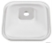 MARMY - LEA - Mosdó, mosdókagyló - Fényes fehér öntött márvány 38x38cm - Pultba, bútorba süllyeszthető 