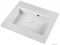 MARMY - LISA - Mosdó, mosdókagyló - Fényes fehér öntött márvány 50x32cm - Pultba, bútorba süllyeszthető 