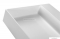MARMY - BELLAGIO SLIM - Mosdó, mosdókagyló - Matt fehér öntött márvány 60x46cm - Pultra, bútorra, falra szerelhető