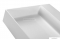 MARMY - BELLAGIO SLIM - Mosdó, mosdókagyló - Matt fehér öntött márvány 90x46cm - Pultra, bútorra, falra szerelhető