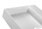MARMY - BELLAGIO SLIM - Mosdó, mosdókagyló - Matt fehér öntött márvány 100x46cm - Pultra, bútorra, falra szerelhető