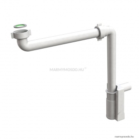 SAPHO - BRUCKNER MURALES Mosdó helytakarékos szifon, D32mm - Fehér színű PVC