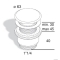 SAPHO - OMP TEA - Nem zárható mosdó lefolyó (túlfolyó nélkül) - 6,3cm, magasság: 30-45mm – Króm(147.555.5)