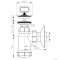 SAPHO - BRUCKNER - Mosdó búraszifon gumidugóval és inox lefolyóval - D40mm – Fehér színű (151.112.0)