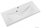 MARMY - ISABELLE - Mosdó, mosdókagyló - Fényes fehér öntött márvány 80x35 - Szögletes - Bútorra, pultra ültethető