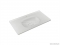 MARMY - CAVALLI - Mosdó, mosdókagyló - Fényes fehér öntött márvány 100x52 - Szögletes, 1 csaplyukas - Pultba süllyeszthető, bútorra szerelhető