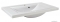 MARMY - CLAUDIA - Mosdó, mosdókagyló - Fényes fehér öntött márvány 80x48 - Szögletes - Pultba süllyeszthető, bútorra szerelhető