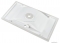 MARMY - CLAUDIA - Mosdó, mosdókagyló - Fényes fehér öntött márvány 90x48 - Szögletes - Pultba süllyeszthető, bútorra szerelhető