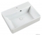 MARMY - BARBARA - Mosdó, mosdókagyló - Fényes fehér öntött márvány 60x45 - Szögletes, kerekített - Pultra, bútorra, falra szerelhető