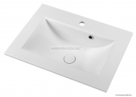 MARMY - LISETTE - Mosdó, mosdókagyló - 60x45 cm - Szögletes - Pultba, bútorba süllyeszthető