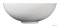 MARMY - MONICA - Mosdótál, mosdó - Fényes fehér öntött márvány D42x16 - Kerek - Bútorra, pultra ültethető