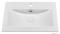 MARMY - LISETTE ECO - Mosdó, mosdókagyló - Fényes fehér öntött márvány 51x35 - Szögletes - Pultba süllyeszthető, bútorra szerelhető