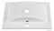 MARMY - LISETTE ECO - Mosdó, mosdókagyló - Fényes fehér öntött márvány 51x35 - Szögletes - Pultba süllyeszthető, bútorra szerelhető
