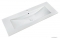 MARMY - LISETTE - Mosdó, mosdókagyló - Fényes fehér öntött márvány 120x45 - Szögletes, 1 csaplyukas - Pultba süllyeszthető, bútorra szerelhető