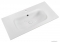 MARMY - ASPEN - Mosdó, mosdókagyló - Fényes fehér öntött márvány 90x46 - Szögletes - Pultba süllyeszthető, bútorra szerelhető